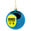Blue Christmas tree ball ornament 8cm