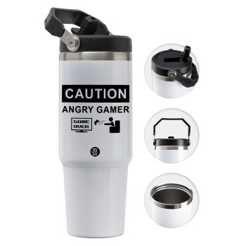 Caution, angry gamer!, Θερμός Ανοξείδωτο 30oz με χερούλι