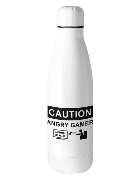 Caution — Metal mug thermos (Stainless steel), 500ml