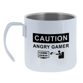 Caution — Κούπα Ανοξείδωτη διπλού τοιχώματος 400ml