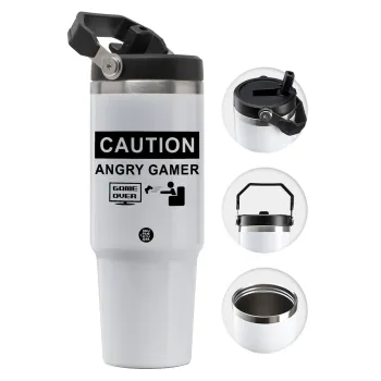 Caution, angry gamer!, Θερμός Ανοξείδωτο 30oz με χερούλι