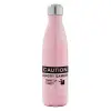 Μεταλλικό παγούρι θερμός Ροζ Ιριδίζον (Stainless steel), διπλού τοιχώματος, 500ml