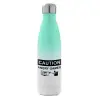 Μεταλλικό παγούρι θερμός Πράσινο/Λευκό (Stainless steel), διπλού τοιχώματος, 500ml