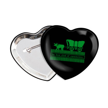 Oregon Trail, cov... edition, Κονκάρδα παραμάνα καρδιά (57x52mm)