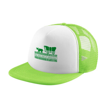 Oregon Trail, cov... edition, Καπέλο παιδικό Soft Trucker με Δίχτυ Πράσινο/Λευκό