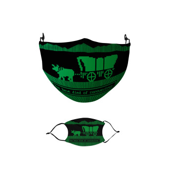 Oregon Trail, cov... edition, Μάσκα υφασμάτινη παιδική πολλαπλών στρώσεων με υποδοχή φίλτρου