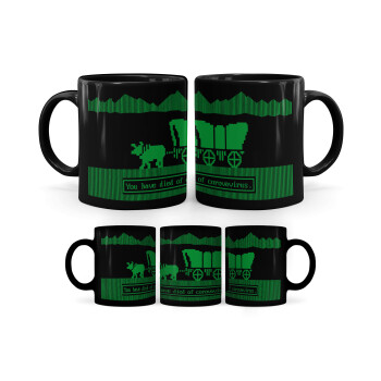 Oregon Trail, cov... edition, Κούπα Μαύρη, κεραμική, 330ml