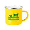 Yellow Enamel Metallic Cup 360ml