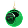 Green Christmas tree ornament ball 8cm