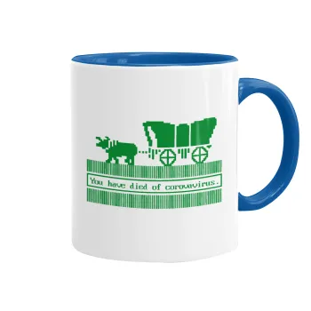 Oregon Trail, cov... edition, Κούπα χρωματιστή μπλε, κεραμική, 330ml