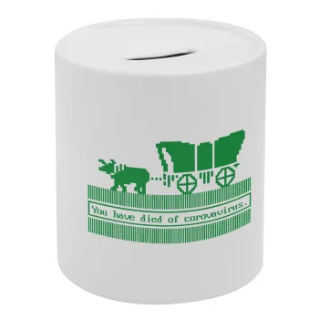 Oregon Trail, cov... edition, Κουμπαράς πορσελάνης με τάπα