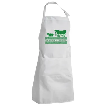 Oregon Trail, cov... edition, Adult Chef Apron (with sliders and 2 pockets)