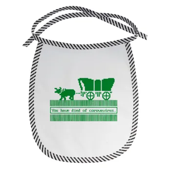 Oregon Trail, cov... edition, Σαλιάρα μωρού αλέκιαστη με κορδόνι Μαύρη