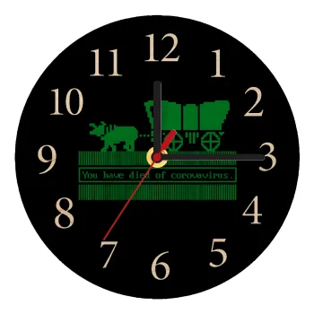Oregon Trail, cov... edition, Ρολόι τοίχου ξύλινο plywood (20cm)