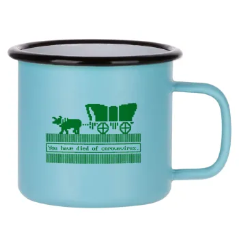 Oregon Trail, cov... edition, Κούπα Μεταλλική εμαγιέ ΜΑΤ σιέλ 360ml