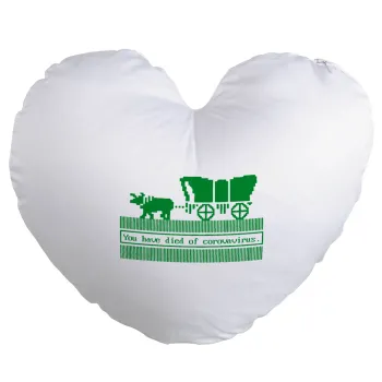 Oregon Trail, cov... edition, Μαξιλάρι καναπέ καρδιά 40x40cm περιέχεται το  γέμισμα