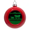 Red Christmas tree ornament bauble 8cm