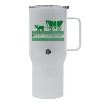 Oregon Trail, cov... edition, Mega Stainless steel Tumbler with lid, double wall 750L