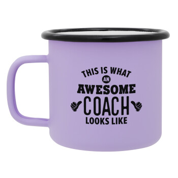 This is what an awesome COACH looks like!, Κούπα Μεταλλική εμαγιέ ΜΑΤ Light Pastel Purple 360ml