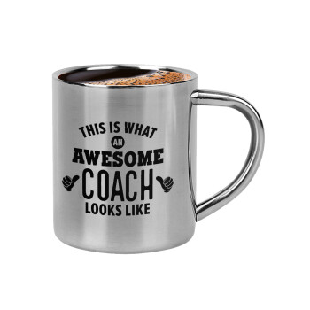 This is what an awesome COACH looks like!, Κουπάκι μεταλλικό διπλού τοιχώματος για espresso (220ml)