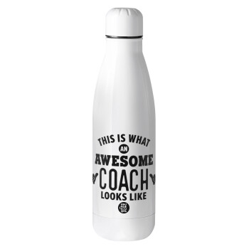 This is what an awesome COACH looks like!, Μεταλλικό παγούρι Stainless steel, 700ml