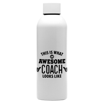 This is what an awesome COACH looks like!, Μεταλλικό παγούρι νερού, 304 Stainless Steel 800ml