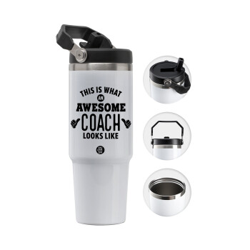 This is what an awesome COACH looks like!, Θερμός Ανοξείδωτο 30oz με χερούλι