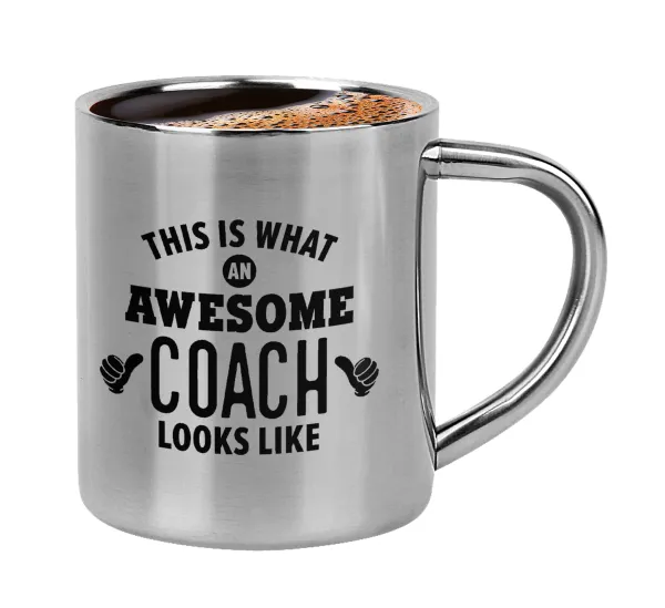 This is what an awesome COACH looks like! — Double-wall metal cup for espresso (220ml)