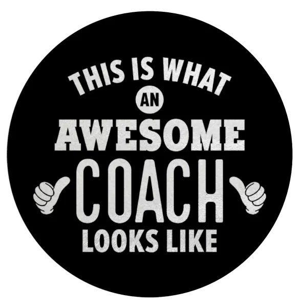 This is what an awesome COACH looks like! — Επιφάνεια κοπής γυάλινη στρογγυλή (30cm)