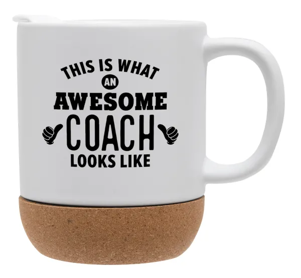 This is what an awesome COACH looks like! — Κούπα, κεραμική με βάση φελού και καπάκι (ΜΑΤ), 330ml