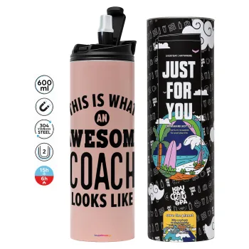 This is what an awesome COACH looks like!, Tumbler stainless steel PINK 600ml