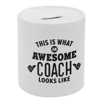 This is what an awesome COACH looks like!, Κουμπαράς πορσελάνης με τάπα