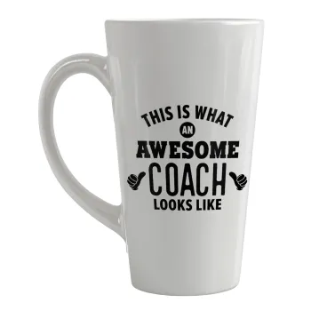 This is what an awesome COACH looks like!, Κούπα κωνική Latte Μεγάλη, κεραμική, 450ml