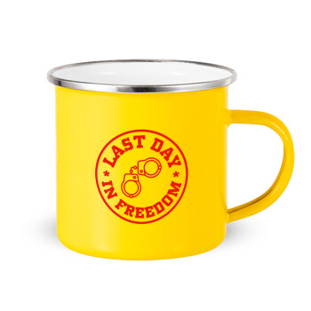 Last day freedom, Yellow Enamel Metallic Cup 360ml