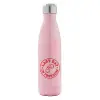 Μεταλλικό παγούρι θερμός Ροζ Ιριδίζον (Stainless steel), διπλού τοιχώματος, 500ml