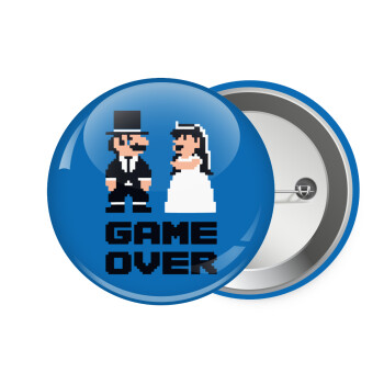 8bit Game Over Couple Wedding, Κονκάρδα παραμάνα 7.5cm