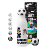 Soccer Metal mug thermos, double wall, 550ml