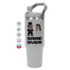 GREY color, 890ml (30oz) stainless Steel Tumbler with Handle