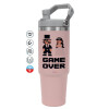 Pink color, 890ml (30oz) stainless Steel Tumbler with Handle