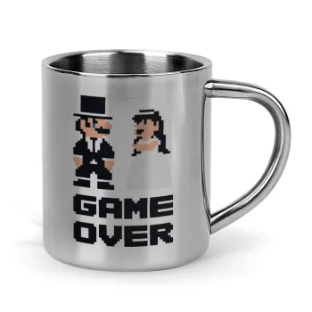 8bit Game Over Couple Wedding, Κούπα Ανοξείδωτη διπλού τοιχώματος 300ml