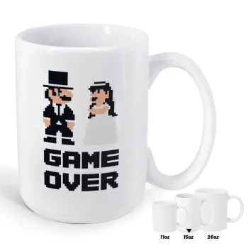 8bit Game Over Couple Wedding, Κούπα Mega, κεραμική, 450ml