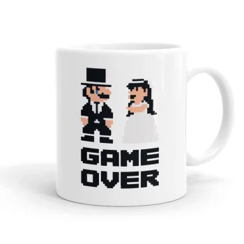 8bit Game Over Couple Wedding, Κούπα, κεραμική, 330ml