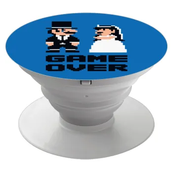 8bit Game Over Couple Wedding, Phone Holders Stand  Λευκό Βάση Στήριξης Κινητού στο Χέρι