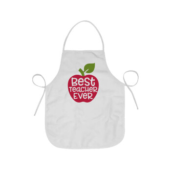 best teacher ever, apple!, Chef Apron Short Full Length Adult (63x75cm)