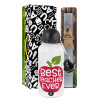 Πασχαλινή Λαμπάδα με παγούρι μεταλλικό  αλουμινίου (500ml) & κερί αρωματικό πλακέ (30cm) (ΓΚΡΙ)
