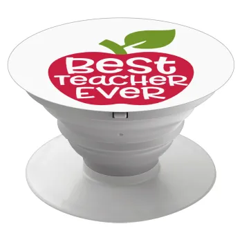 best teacher ever, apple!, Phone Holders Stand  Λευκό Βάση Στήριξης Κινητού στο Χέρι