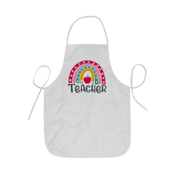 Rainbow teacher, Ποδιά Σεφ ολόσωμη κοντή  Παιδική (44x62cm)