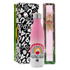 Easter Set, Metallic pink/white (Stainless steel) thermos, double-walled, 500ml & aromatic flat Easter candle (30cm) (PINK)