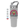 GREY color, 890ml (30oz) stainless Steel Tumbler with Handle