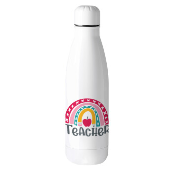 Rainbow teacher, Metal mug thermos (Stainless steel), 500ml